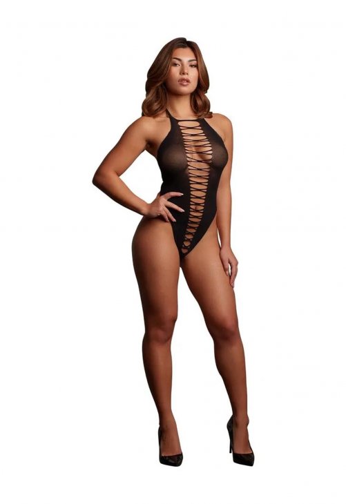 Le Désir Jordan - Open Work Body - One Size - Black