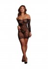 Le Désir Matilda - Lace Mini Dress - One Size - Black