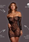 Le Désir Matilda - Lace Mini Dress - One Size - Black