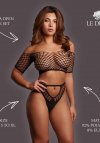 Le Désir Melia - Open Work Set - One Size - Black