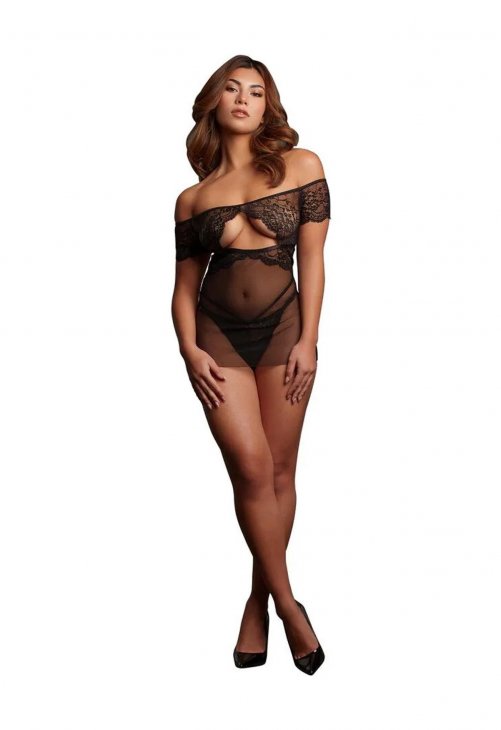 Le Désir Olympia - Babydoll - One Size - Black