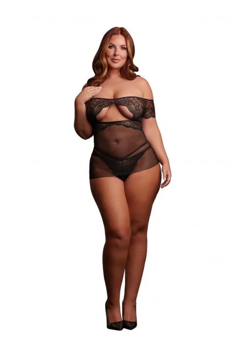 Le Désir Olympia - Babydoll - Size - Black