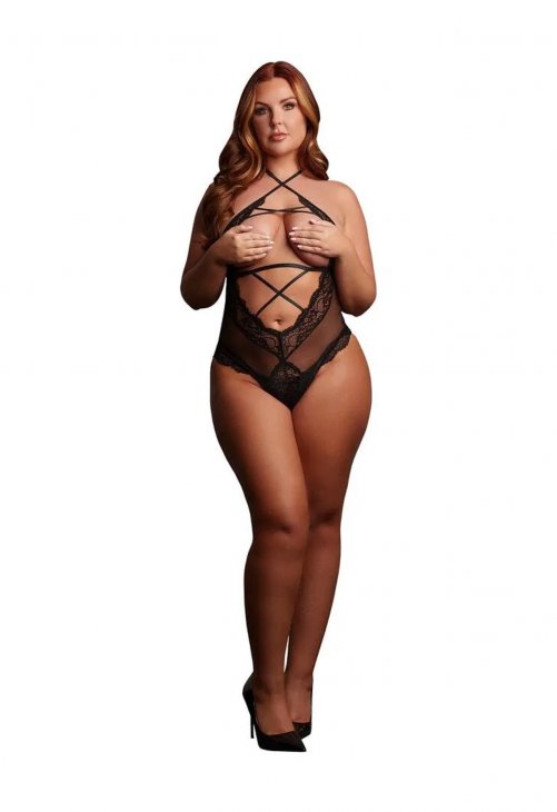 Le Désir Olympia - Crotchless Body - Size - Black