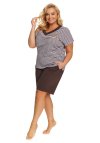 Doctor Nap Piżama damska w paseczki Plus Size PB.7471