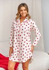 Doctor Nap Flanelowa koszula w urocze serduszka TM.7442