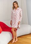 Doctor Nap Flanelowa koszula w urocze serduszka TM.7442
