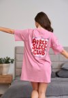 Bawełniana koszula nocna t-shirt Doctor Nap TM.7525 różowa