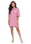 Bawełniana koszula nocna t-shirt Doctor Nap TM.7525 różowa
