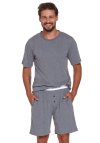 Doctor Nap Męska szara piżama z gumą Doctor Nap PMB.4332