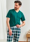 Doctor Nap Męska piżama z ozdobną gumą w pasie PMB.7368
