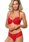 Róża Biustonosz push up Biustonosz Push-up Model Sefia 117474 Red