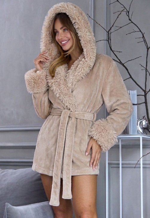 LL Szlafrok L&amp;L Damski 2653 Tricia Angora