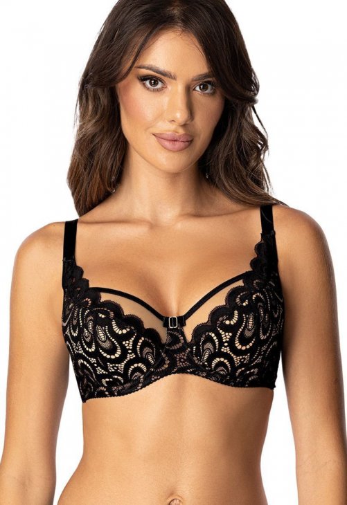 Róża Biustonosz Soft Biustonosz Semi-soft Model Saraja 190884 Black