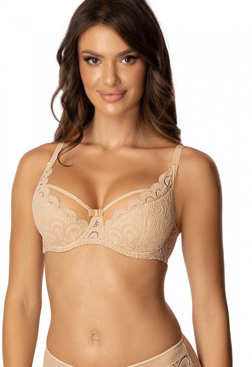 Róża Biustonosz Soft Biustonosz Semi-soft Model Saraja 195747 Beige
