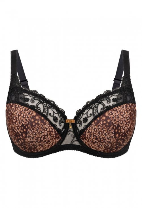 Vena Biustonosz Soft Biustonosz Semi-Soft Model VB-473 Cynamon/Black