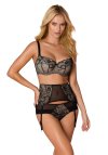 Vena Biustonosz push up Biustonosz Usztywniany Balconette Model VB-466 Black/Beige
