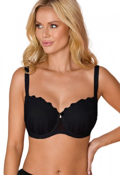 Vena Biustonosz push up Biustonosz Usztywniany Model VB-452 Black