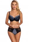 Vena Biustonosz push up Biustonosz Usztywniany Model VB-438 Black/Jeans