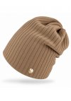 Dwuwarstwowa czapka damska prążkowana beanie Ajs 52-302