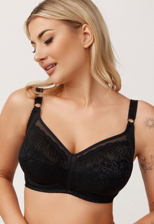 Azal Biustonosz Soft Biustonosz Semi-soft Model 024 Black