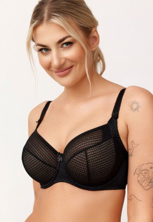 Azal Biustonosz Soft Biustonosz Semi-soft Model Pola 215178 Black