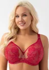 Biustonosz miękki na duży biust Gorsenia Desire G025 czerwony