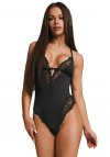 Zmysłowe body koronkowe z odkrytymi plecami Obsessive Sparkly Night czarne
