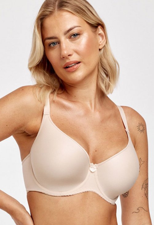 Azal Biustonosz push up Biustonosz Usztywniany Model Sonia 215100 Beige