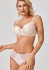 Azal Biustonosz push up Biustonosz Usztywniany Model Sonia 215100 Beige