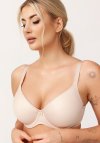 Azal Biustonosz push up Biustonosz Usztywniany Model Sonia 215100 Beige