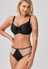 Azal Biustonosz push up Biustonosz Usztywniany Model Sonia 215094 Black