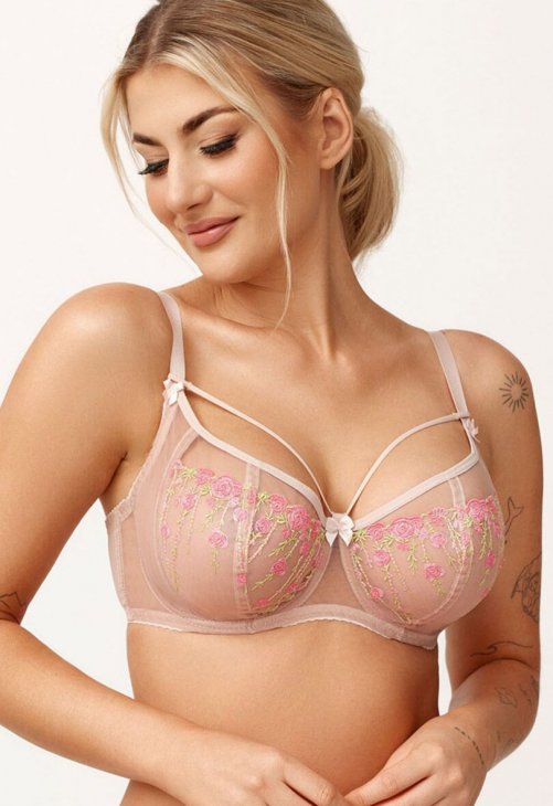 Azal Biustonosz Soft Model Flora 215088 Beige