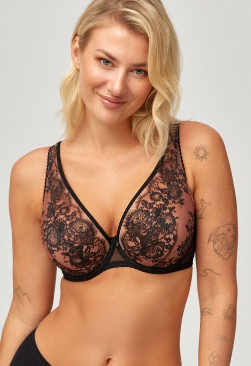 Azal Biustonosz Soft Braletka Model Scarlet 219498 Black