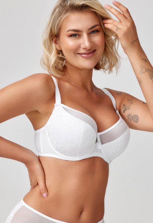 Azal Biustonosz Soft Biustonosz Semi-soft Model Vanessa 215163 White