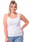 Donna 109 biały plus size podkoszulek