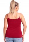 Donna 106 bordowy plus size podkoszulek