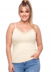 Donna 106 kremowy plus size podkoszulek