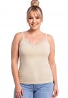 Donna 106 beżowy plus size podkoszulek