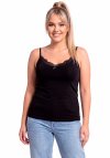 Donna 106 czarny plus size podkoszulek