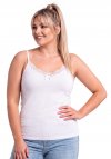 Donna 106 biały plus size podkoszulek